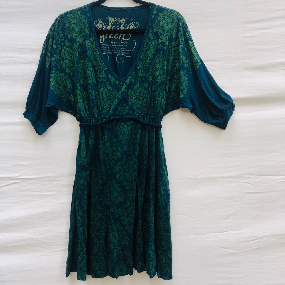 Green Dragon knit dress